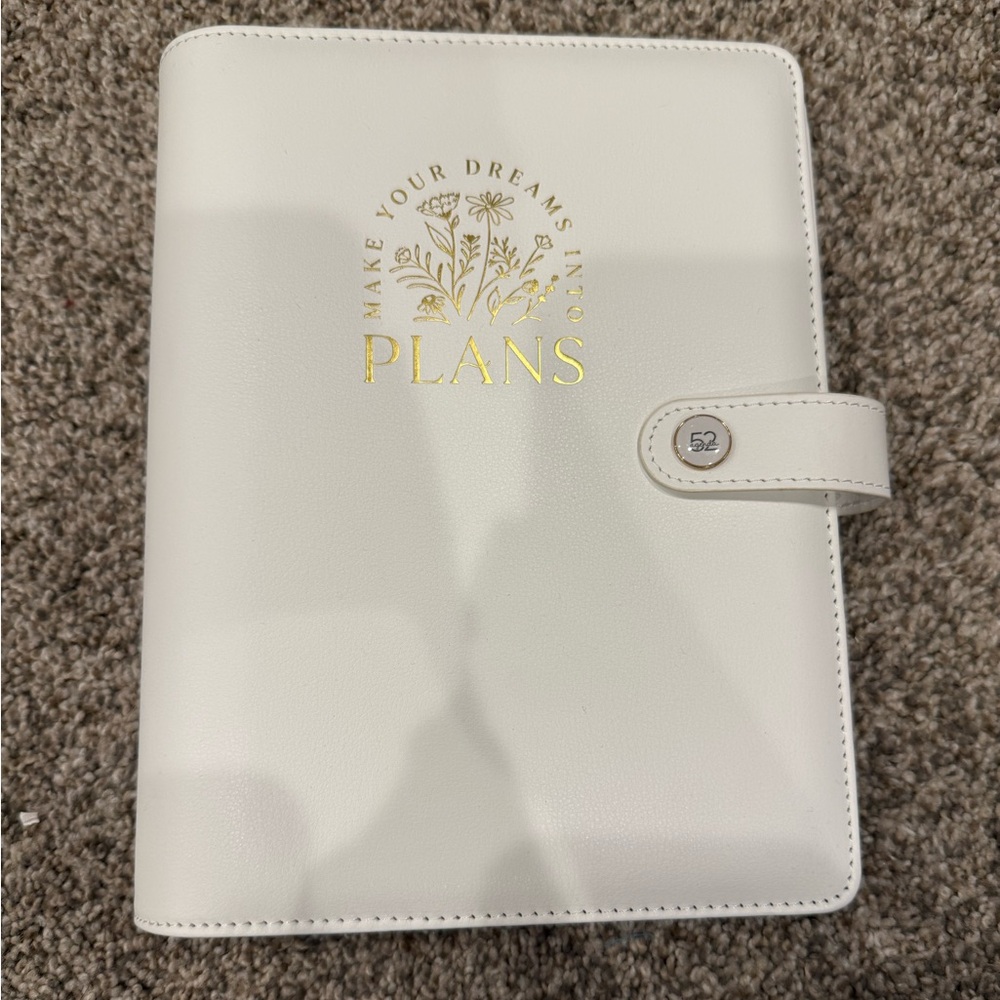 Hobby Lobby White and Gold Planner